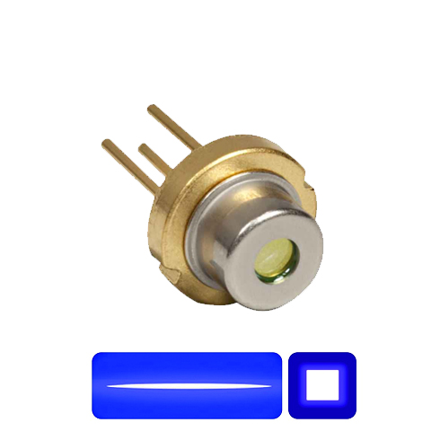 450nm 5W 5.5W蓝光光斑整形二极管 平窗封装 准值方斑 条形斑